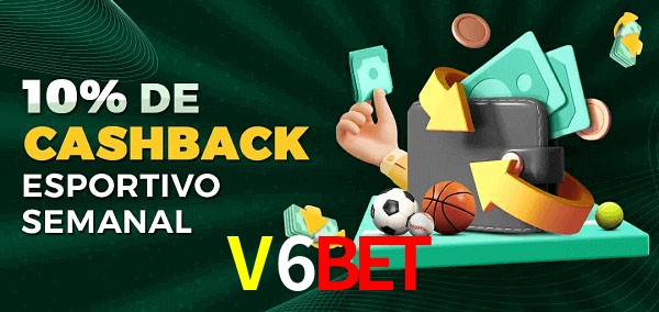 10% de bônus de cashback na V6Bet